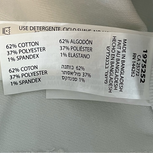 Dex White Shorts Bling on Pocket - Picture 8 of 10